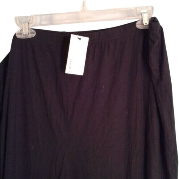 Capsule Size US 26 Leggings Capri Pants Elastic Waist Relaxed Fit Black NEW - Picture 2 of 7